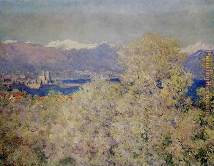 Antibes painting - Claude Monet Antibes art painting
